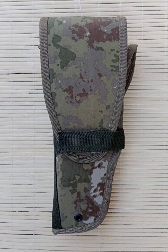 Sag El Kara Kuvvetleri Kamuflaj Renkli Cirtli Kapakli impertex Silah Kilifi