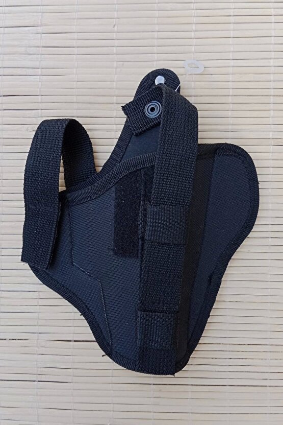 Sag El Siyah Renkli Cift Emniyetli Tam Kelebek Impertex Silah Kilifi