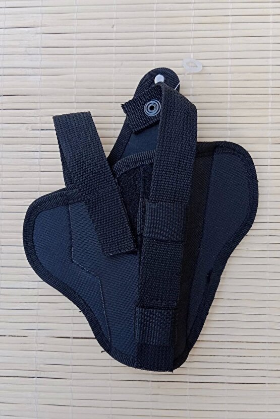 Sag El Siyah Renkli Cift Emniyetli Tam Kelebek Impertex Silah Kilifi