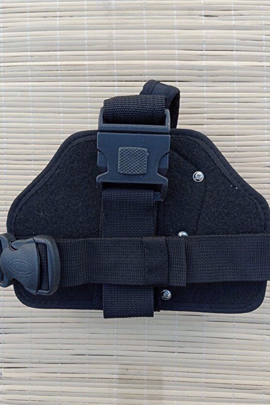 Sag El Siyah Renkli Tek Baglantili impertex Bacak Silah Kilifi