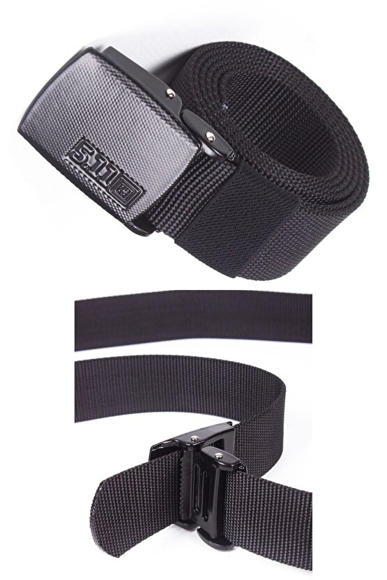 5.11 Tactical Metal Tokali Siyah Renkli Palaska Kaliteli Taktik Kemer