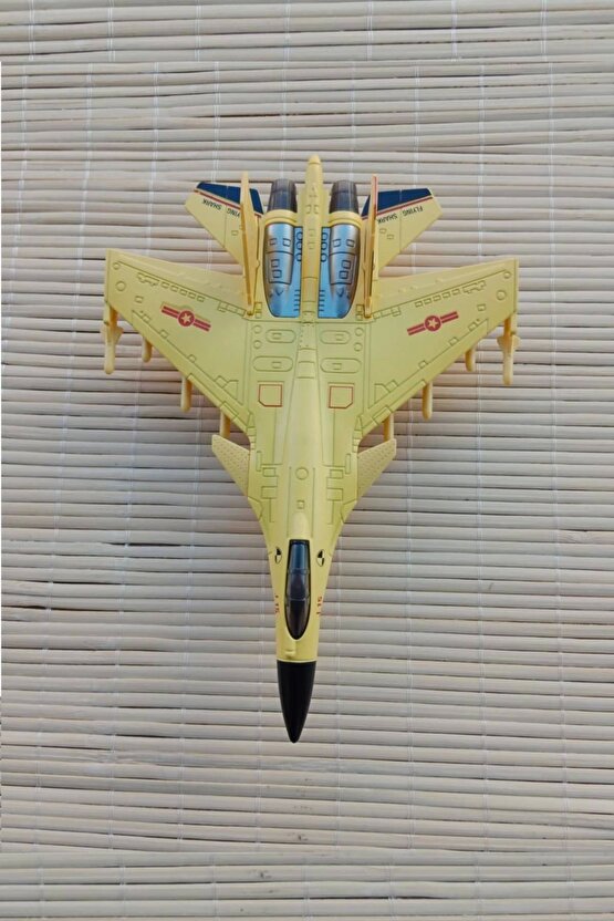 J 15 Flaying Shark Cek Birak Sari Renkli Askeri Savas Ucagi Modeli Maket Ucak