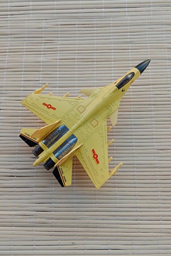 J 15 Flaying Shark Cek Birak Sari Renkli Askeri Savas Ucagi Modeli Maket Ucak