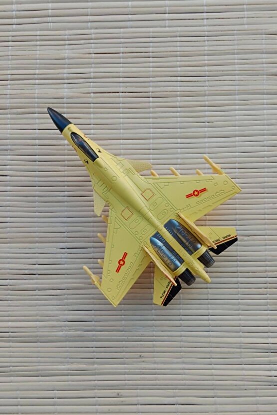 J 15 Flaying Shark Cek Birak Sari Renkli Askeri Savas Ucagi Modeli Maket Ucak