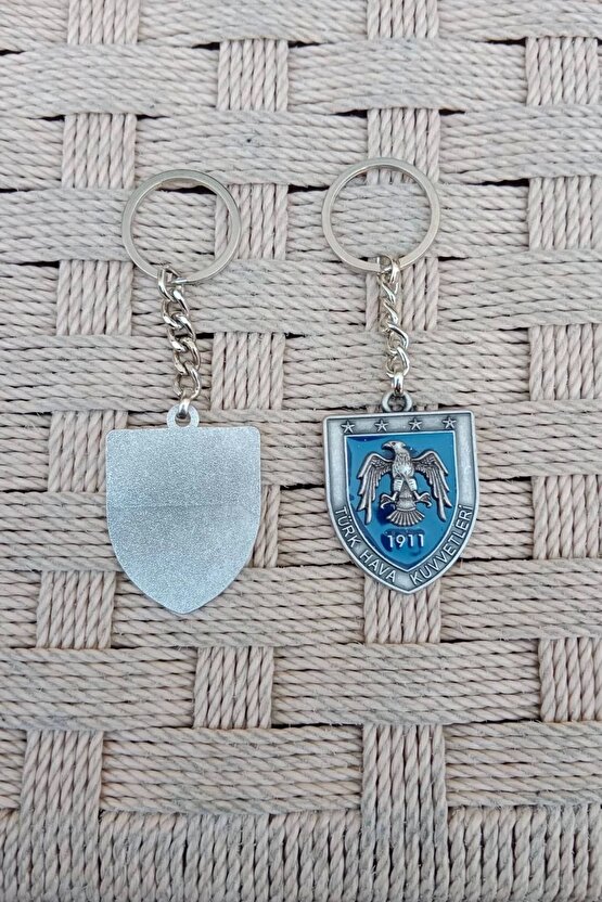 Turk Hava Kuvvetleri 1911 Kabartma Kartal Amblemli Metal Anahtarlik