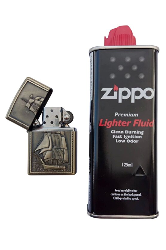 Sari renkli Savas Gemili kabartmali premium zippo Cakmak