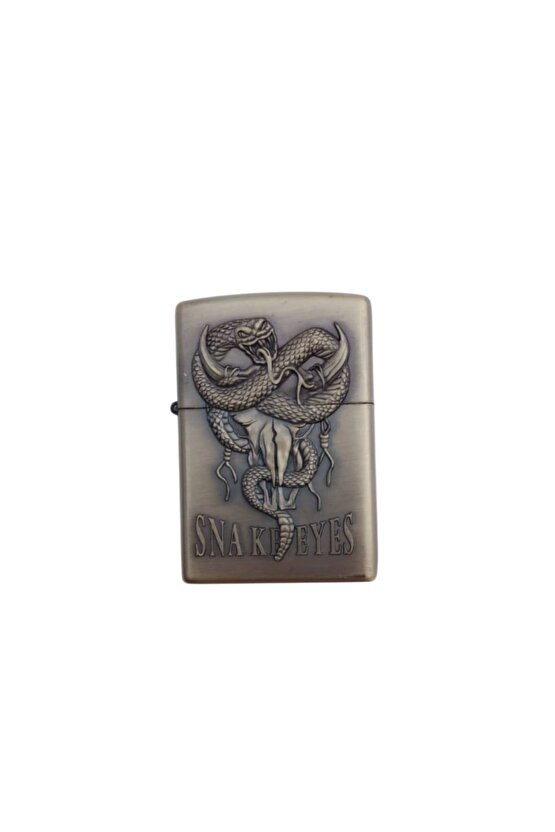 Snake Eyes yazili kabartmali premium zippo Cakmak