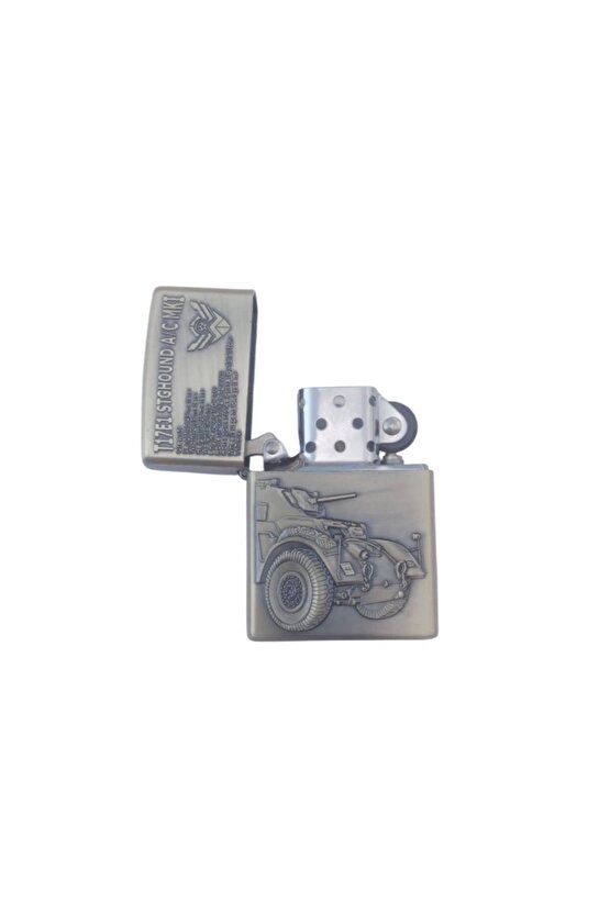 T17E1 Stghound AC mki yazili Tekerlekli zirhli arac kabartmali zippo Cakmak