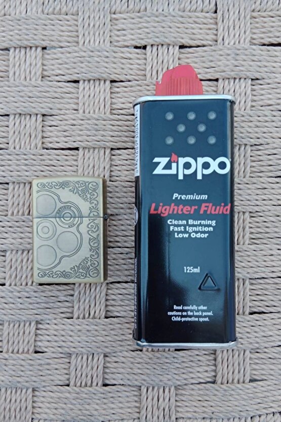 Ozel Tasarim Sari renkli 45 lik Tabanca kabartmali Craft Gun yazili premium zippo Cakmak
