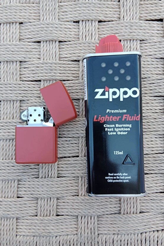 Ozel Tasarim Kirmizi Renkli Benzinli Turkiye Yazili Ayyildiz Bayrakli premium zippo Cakmak