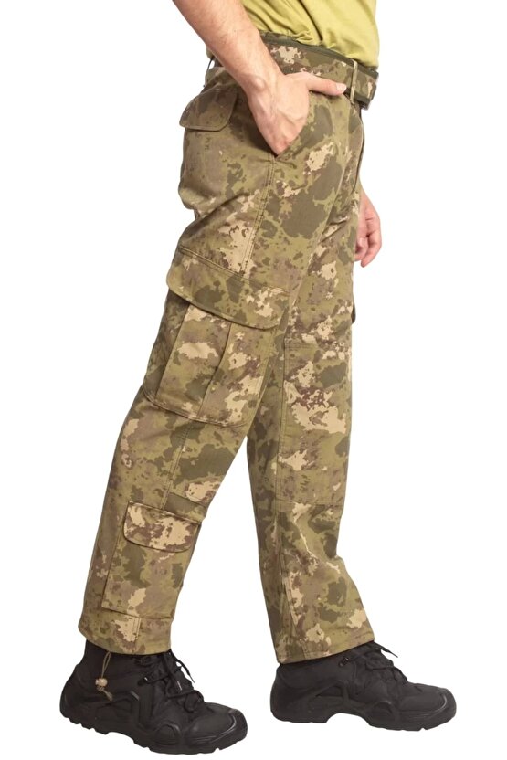 Kara Kuvvetleri Yeni Kamuflaj Renkli Kargo Cepli Airsoft Taktik Pantolon