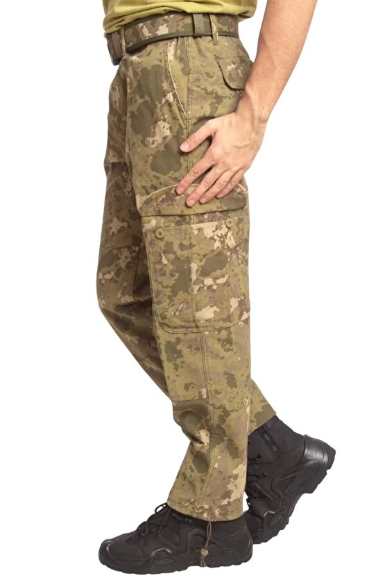 Kara Kuvvetleri Yeni Kamuflaj Renkli Kargo Cepli Airsoft Taktik Pantolon