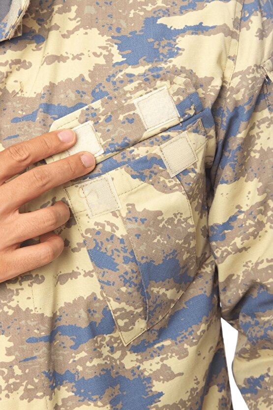 hava kuvvetleri yeni kamuflaj renkli uzun kollu taktik askeri gomlek long sleeve camouflage