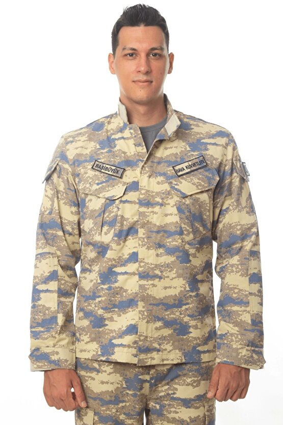 hava kuvvetleri yeni kamuflaj renkli uzun kollu taktik askeri gomlek long sleeve camouflage