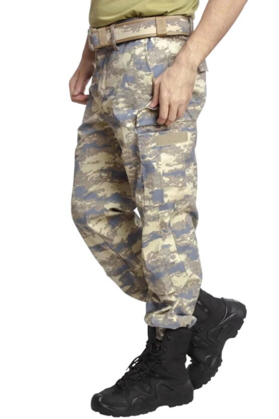 Hava Kuvvetleri Yeni Kamuflaj Renkli Kargo Cepli Airsoft Taktik Askeri Pantolon