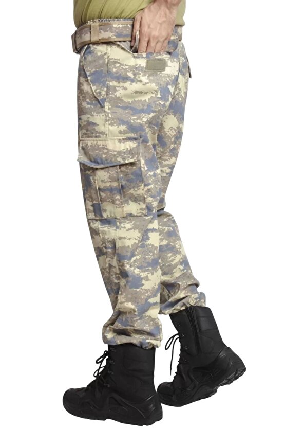 Hava Kuvvetleri Yeni Kamuflaj Renkli Kargo Cepli Airsoft Taktik Askeri Pantolon