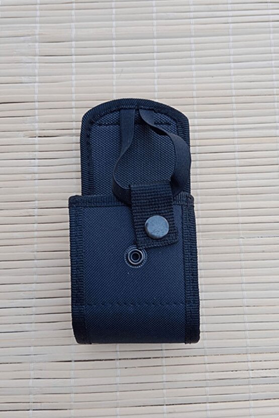 Siyah Renkli Palaskaya Kemere Takılan çıtçıtlı impertex Telsiz Kılıfı