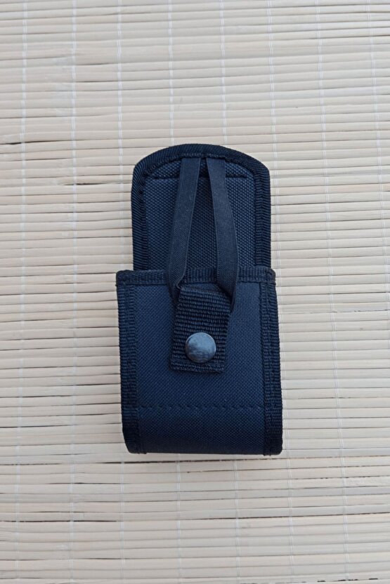 Siyah Renkli Palaskaya Kemere Takılan çıtçıtlı impertex Telsiz Kılıfı