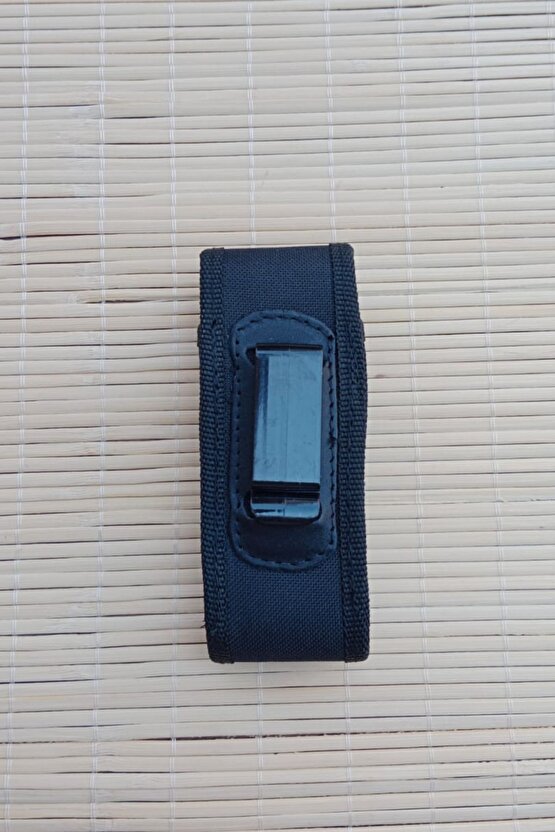 Siyah Renkli Palaskaya Kemere Takılan Maşalı çıtçıtlı impertex Tekli Kılıfı