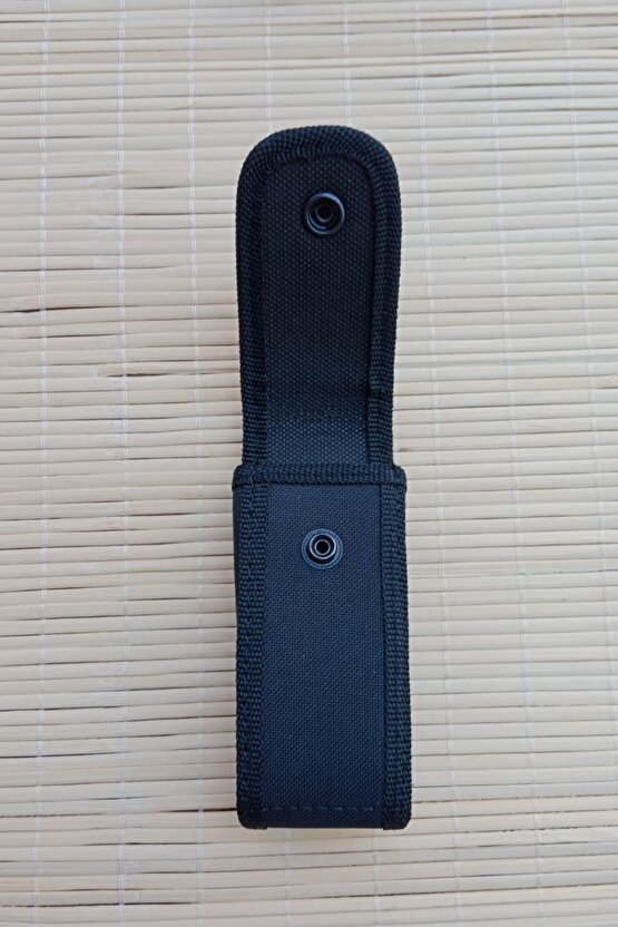 Siyah Renkli Palaskaya Kemere Takılan Maşalı çıtçıtlı impertex Tekli Kılıfı