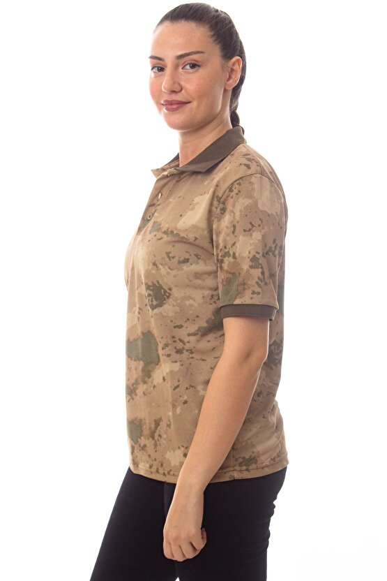 Jandarma Kamuflaj Renk Kisa Kollu Kaliteli Egitim T-shirt