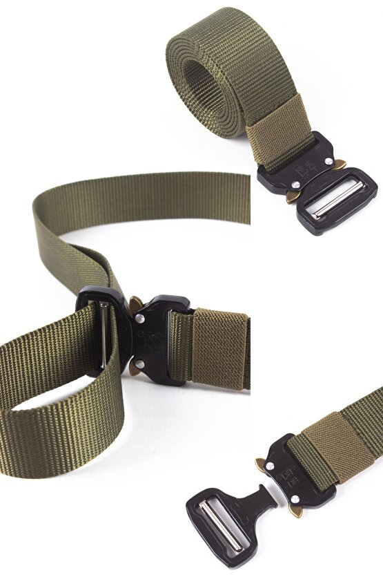 Kobra Model Haki Renkli  5.11 Tactical Metal Tokalı Kaliteli Taktik Kemer Palaska