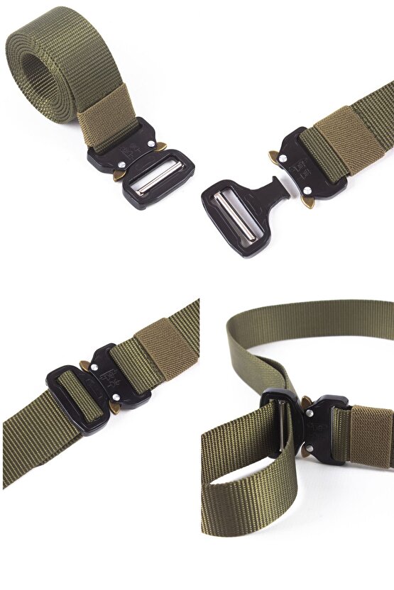 Kobra Model Haki Renkli  5.11 Tactical Metal Tokalı Kaliteli Taktik Kemer Palaska