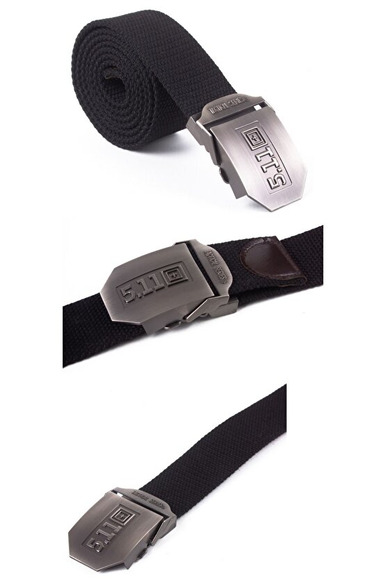 5.11 Tactical Askeri Palaska Metal Tokali Siyah Renkli Kaliteli organik Taktik 120 cm Kemer