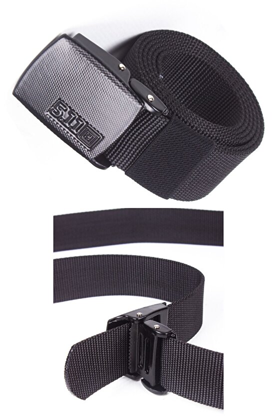 Siyah Renkli Kaliteli Organik Metal Tokali Orjinal 5.11 Tactical Askeri Palaska Taktik Kemer