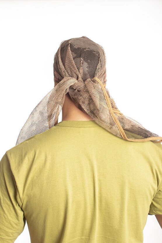 Kamuflaj Renkli Fileli Ucgen Kalitei Bandana