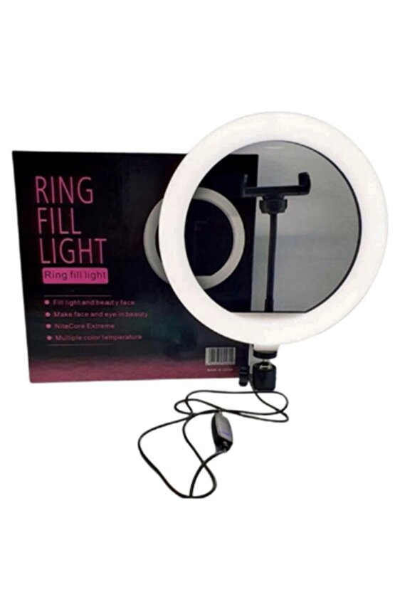 10 Inç Ring Fill Light Led 3 Renkli Ayarlanabilir Ve Esnek Tripod Ahtapot Takım