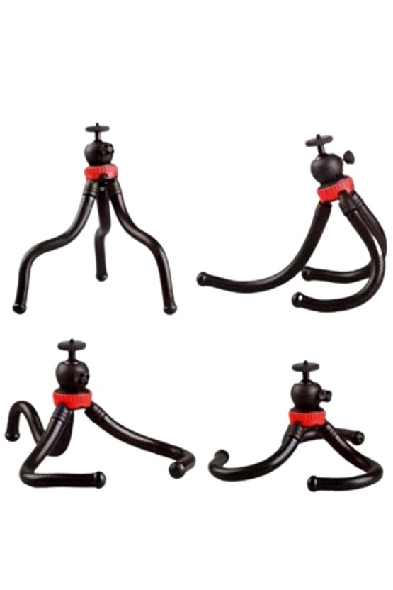 10 Inç Ring Fill Light Led 3 Renkli Ayarlanabilir Ve Esnek Tripod Ahtapot Takım