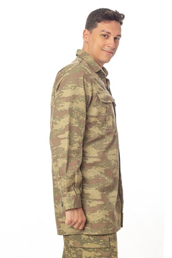 Kara Kuvvetleri Kamuflaj Renk Uzun Kollu Gomlek Long Sleeve Camouflage