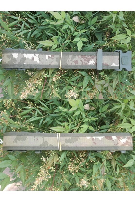 Kara Kuvvetleri Kamuflaj Renk Plastik Kilitli Tokali Ayarlanabilir Palaska Kemer