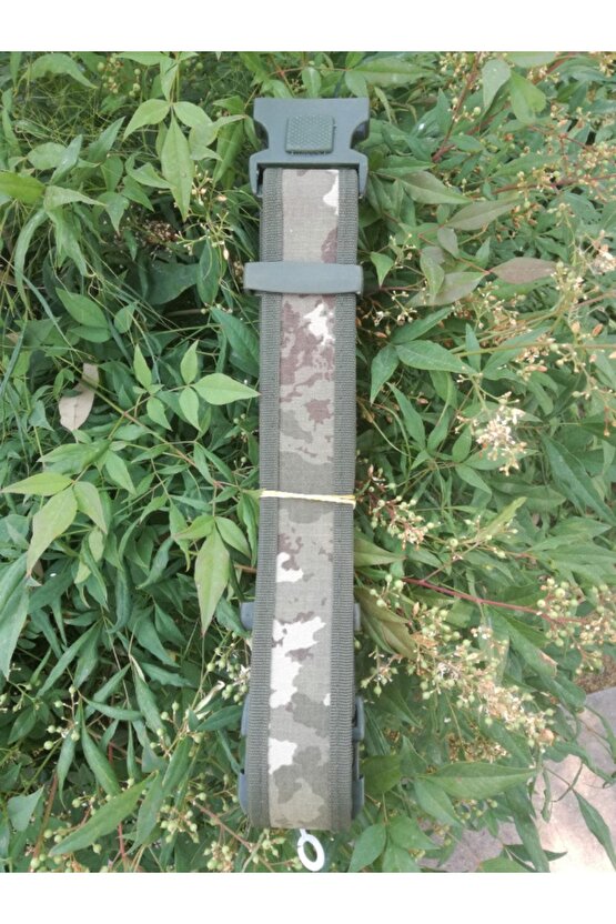Kara Kuvvetleri Kamuflaj Renk Plastik Kilitli Tokali Ayarlanabilir Palaska Kemer