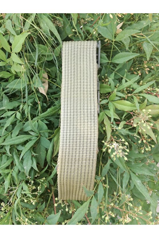Haki Renk Plastik Tokali Ayarlanabilir Palaska Kemer