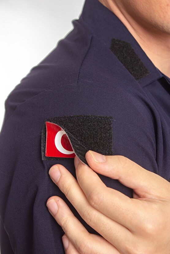 Jandarma Asayis Rengi Kısa Kollu Lacivert Gomlek