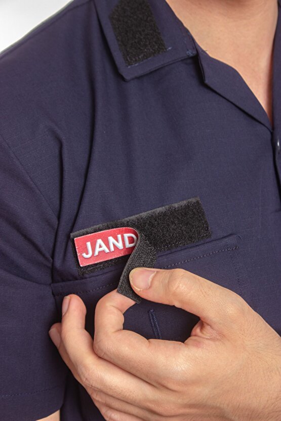 Jandarma Asayis Rengi Kısa Kollu Lacivert Gomlek