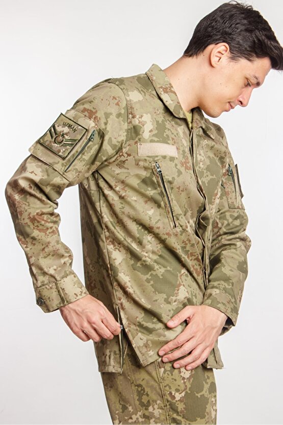 Kara Kuvvetleri Kamuflaj Renk Uzun Kollu Gomlek Long Sleeve Camouflage