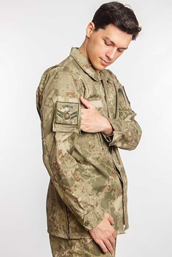 Kara Kuvvetleri Kamuflaj Renk Uzun Kollu Gomlek Long Sleeve Camouflage