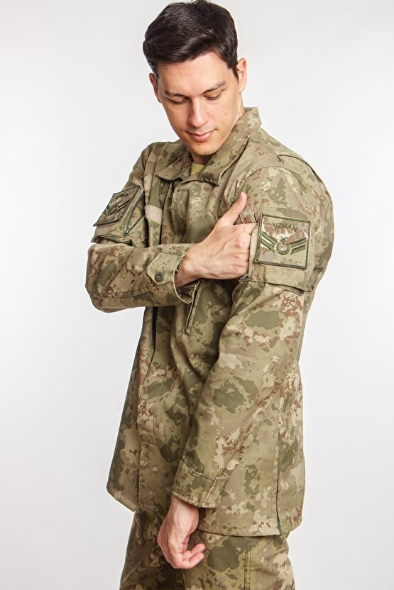Kara Kuvvetleri Kamuflaj Renk Uzun Kollu Gomlek Long Sleeve Camouflage