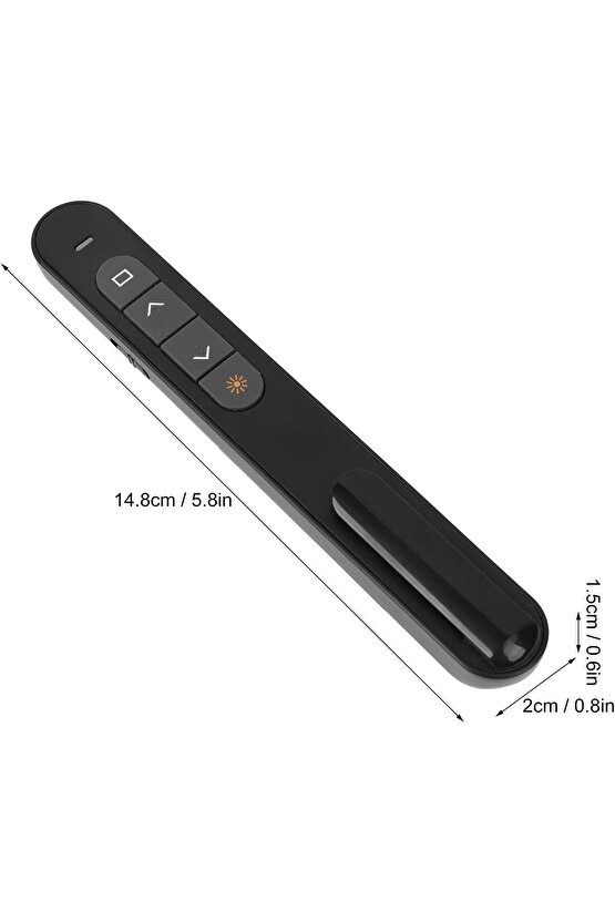 LAZER POİNTER SUNUM KUMANDASI POWERPOİNT SUNUMLAR İÇİN CLİCKER USB WİRELESS KIRMIZI LAZER IŞIKLI