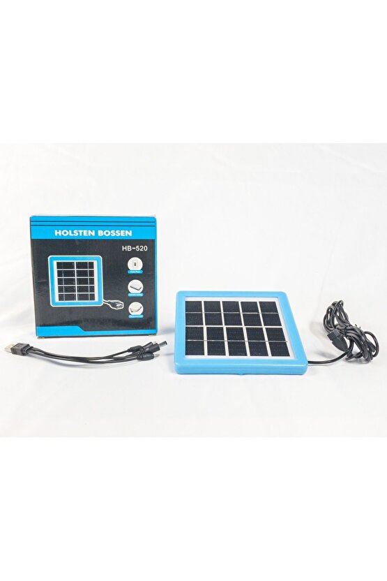 5V 2W GÜNEŞ PANELİ ÇOKLU ŞARJ KABLOSU İLE BİRLİKTE KAMP BALIK DOĞA SOLAR ŞARJ PANELİ 3 METRE KABLO