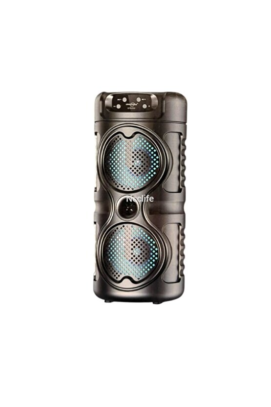 BLUETOOTH SPEAKER KABLOSUZ ŞARJLI HOPARLÖR LED IŞIKLI PARTY BOX SES BOMBASI