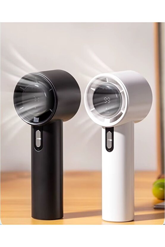 LED EKRANLI ŞARJLI EL FANI MİNİ KLİMA SERİNLETİCİ VANTİLATÖR HIZLI ŞARJ