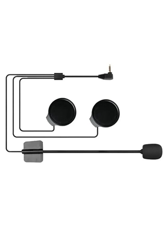 3.5mm JACK girişli intercom kulaklığı bt31 uyumlu motorsiklet kask içi yedek kulaklık mikrofon