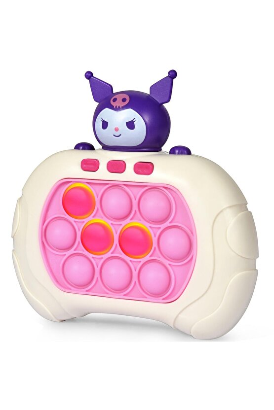 Fast Push Popit Oyuncak Işıklı Ve Sesli Stres Giderici Hızlı Itme Oyuncağı Eğitici Pop It Pembe
