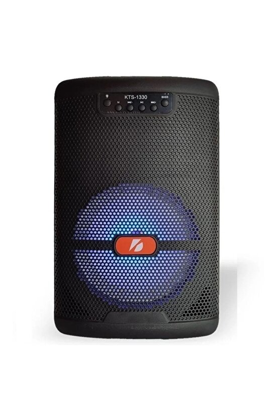 Kablosuz Mikrofonlu Bluetooth Hoparlör Led Işıklı Sd Kart Fm Usb Ve Mikrofon Girişi Speaker