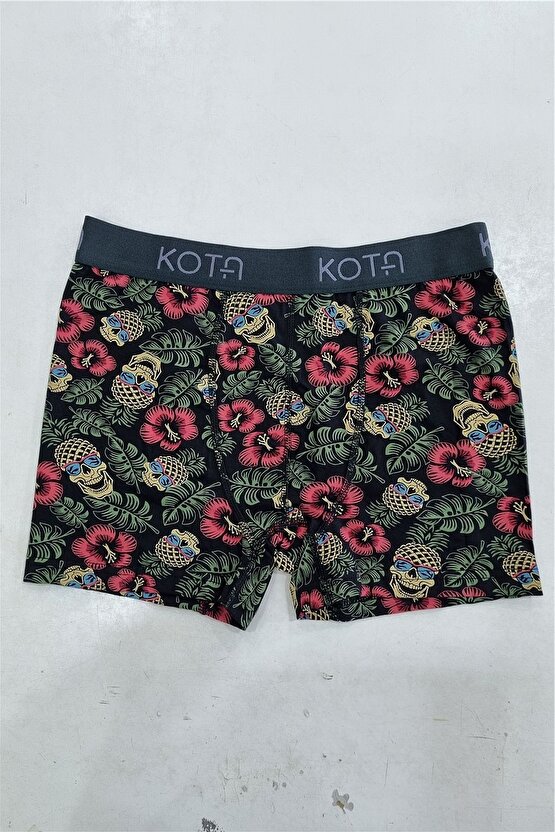 1015x6 Erkek 6lı Karışık Desen Boxer-renkli