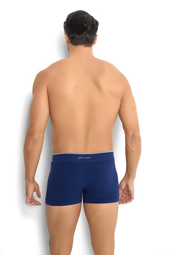 Erkek Mikrofiber Dikişsiz Boxer Lacivert  276